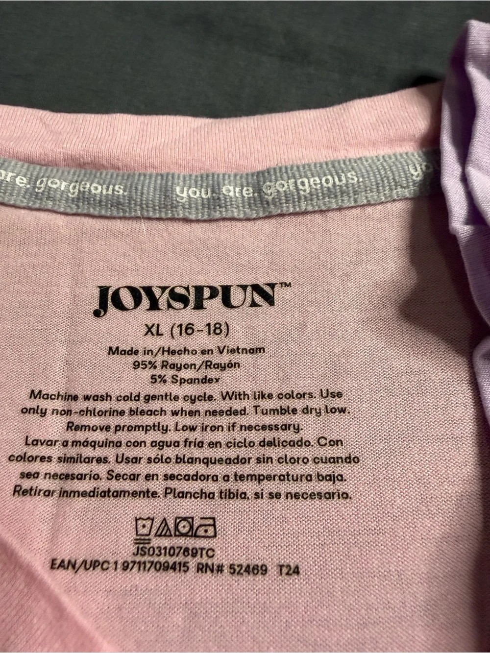 Women's Two-Piece V-Neck Pajama Set — Pink & Lavender